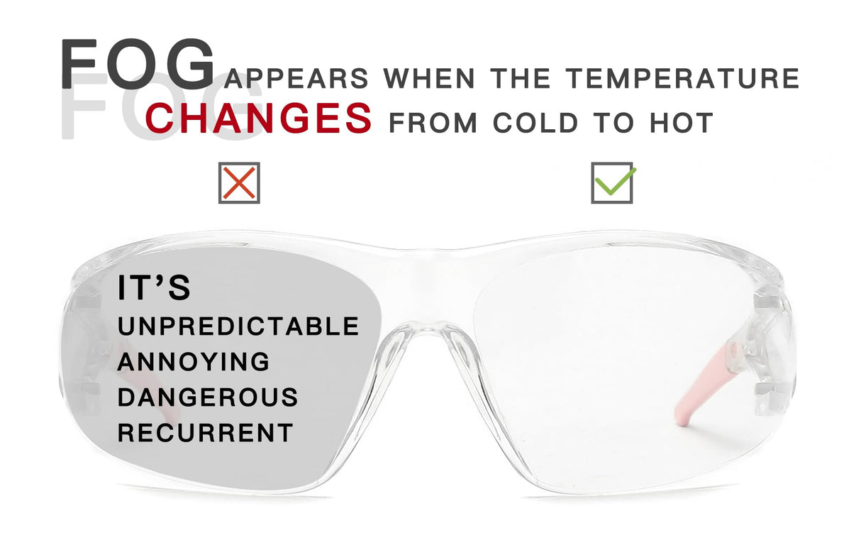 Alsenor Anti Fog Goggles Wrap-Around Shooting Safety Glasses Blue Light Blocking Protective Eyewear ANSI Z87 Cycling Glasses Alsenor