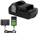 Hanaix 3.0Ah 18V Battery and Charger Set for Hitachi BSL1815X BSL1815S BSL1830 BSL1830C 330139 330557 339782 Li-ion Replacement Battery Hanaix