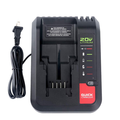 Lasica 20V Max Charger Compatible with Black & Decker 20V Battery and Compatible with Porter-Cable 20V Battery LBXR20 LBXR2020 PCC681L PCC685L PCC692L BDCAC202B 20-Volt Power Tool Battery Cha - WoodArtSupply