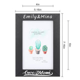 Personalized Picture Frame, Custom Picture Frames, Wooden Customized Photo Frame, Hanging/Tabletop Engraved Picture Frame, Personalized Add Your Custom Text Photo Picture Frame (4x6-Inch) Pesccygne