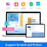 Makeblock Cyberpi Project-Based Kit, Coding for Kids 8-12 Support Scratch & Python Programming, STEM Programmable Robot Supports AI & IoT Technology with Built-in WiFi Module Makeblock