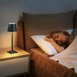 Fizrice Cordless Table Lamp Rechargeable Lamps: 6000mAh Battery Operated Table Lamp Outdoor Waterproof, Touch Control, Portable Wireless Desk Lamp for Dinner/Bedroom/Restaurant(Black 2 Pack) Fizrice