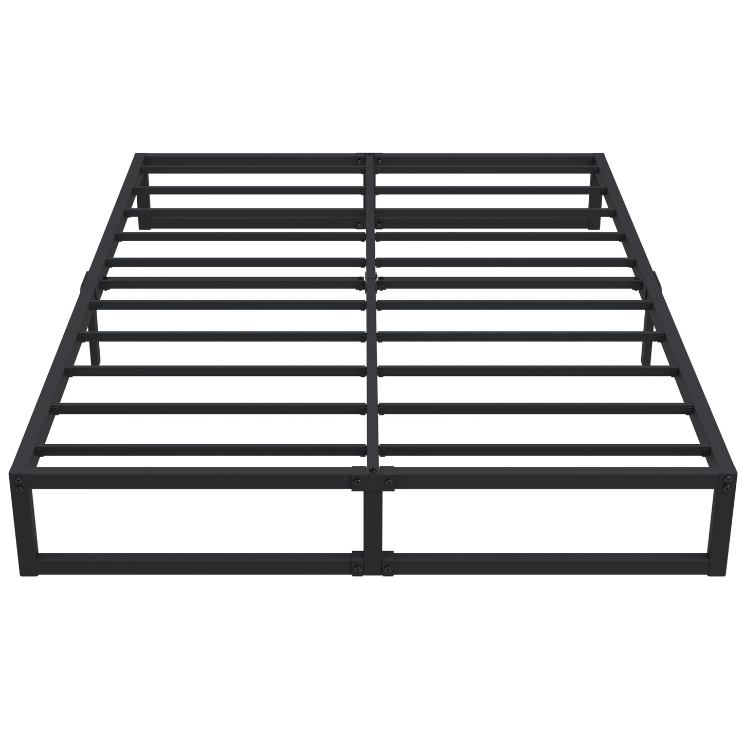 Lutown-Teen 12 Inch California King Bed Frames No Box Spring Needed Heavy Duty Metal Cal King Platform for Mattress Foundation, Noise Free, Easy Assembly, Black