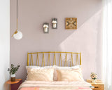 Mkono Wall Sconces Rustic Sconces Set of 2 Farmhouse Mason Jars Bathroom Decor Wood Boards with Fairy Lights and Flowers Fall Wall Decor for Home Kitchen Living Room, White Mkono