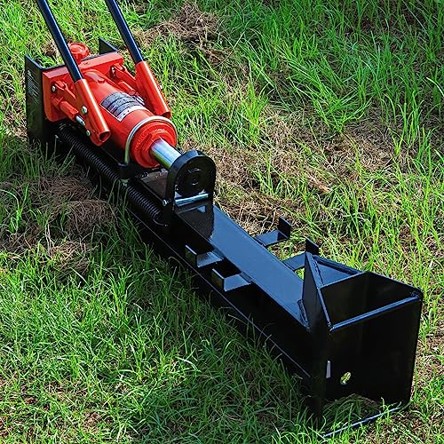 BIG RED ATGS012 Torin Hydraulic Log Splitter: Durable Manual Wood Splitter with Horizontal Full Steel Beam, Labor-saving Machine - Stable and Safe, - WoodArtSupply