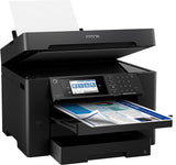 Epson Workforce Pro WF-7840 Wireless Wide-Format All-in-One Color Inkjet Printer - Print Scan Copy Fax - 4.3" LCD, 25 ppm, 4800 x 2400 dpi, 13" x 19", 50-Sheet ADF, Auto 2-Sided Printing, Ethernet Epson