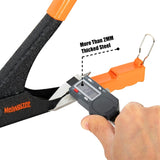 Meiwaltee Rivet gun,Professional Pop Rivet Gun Kit with 200Pcs Rivets, 3/32"-1/8"-5/32"-3/16", Heavy Hand Riveter kit Suitable for Metal work, Gutter, Automotive and other common DIY projects Meiwaltee