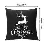 Coddsmz Set of 2 Sublimation Blanks Pillow Cases Cushion Covers Heat Transfer Pillow Cases DIY Cushion Cover with Concealed Zipper 18x18 Inch Black Coddsmz