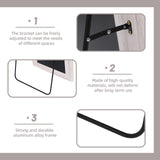 ZHUNFA Arched Full Length Mirror with Solid Wood Frame, 71x32 Farmhouse Wall Mirror Full Length with Stand, Vertical Hanging, Leaning Standing for Bedroom, Living Room, Rustic White ZHUNFA