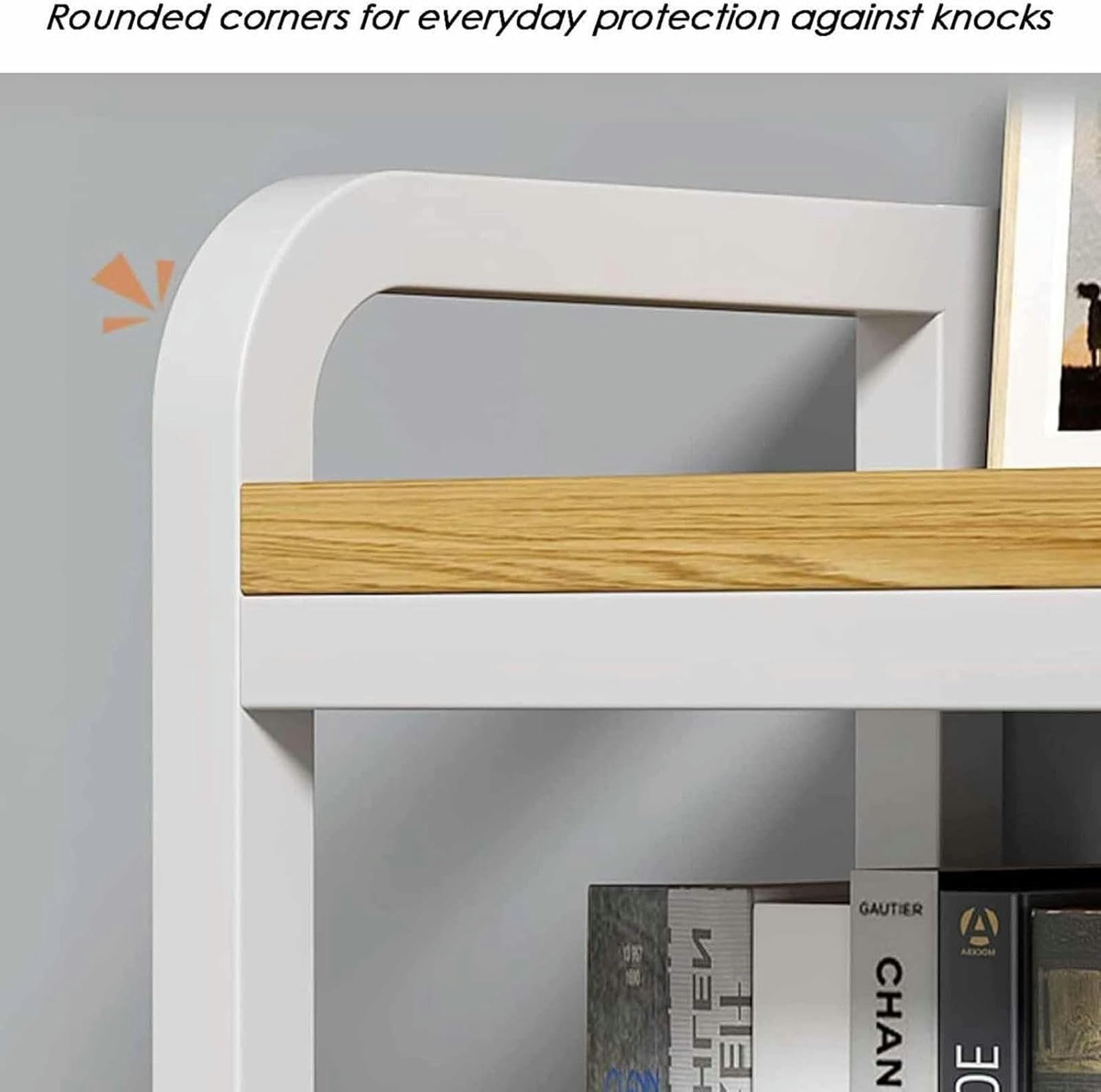 2-Tier Metal Desktop Bookshelf for Stylish Office and Dorm Storage - WoodArtSupply