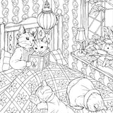Kingdom of Curious Creatures: A Fairytale Adventure Book (Design Originals) Adult Coloring Book with 74 Line Art Designs of Whimsical Scenes and Personified Animals in a Charming and Magical Setting Design Originals