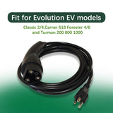 EVHIKING ICON EV Golf Cart Charger Power Cord Factory Replacement 120V Replaces OEM # 2.04.0620. EVHIKING