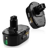 Ahomtikk 2Pack 6.5Ah Lithium-Ion Battery Replacement for Dewalt 18V XRP Battery DC9096 DC9098 DC9099 DE9096 DE9095 DW9096 DW9098 DW9095 DC9182 Dewalt 18V Batteries Ahomtikk