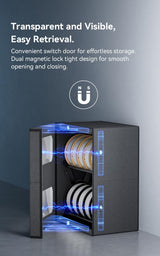 Creality Filament Storage Box, 3D Printer UV Resin/Filament Holder, 10KG Large Storage Capacity, Magnetic Closure, Moisture-Proof and Damp-Proof, Perfect for 3D Filament Storage Lokkr