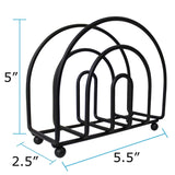 Blue Donuts Classic Arc Collection Napkin Holder – Napkin Holders for Tables, Farmhouse Napkins Holder, Dining Table Napkin Holders for Kitchen, Black Blue Donuts