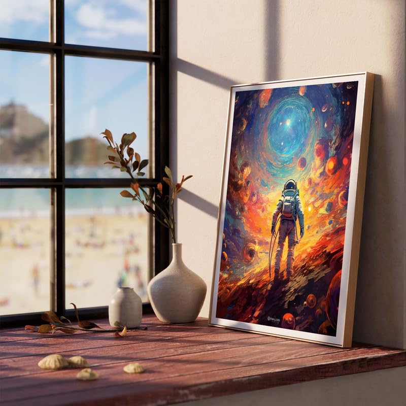 Reofrey Paint by Numbers Kit for Adults Universe- 40x50cm Canvas,Astronaut Paint by Number - Acrylic Paint Set - Relaxing DIY Art for Beginners & Experts - Home Wall Decoration Reofrey