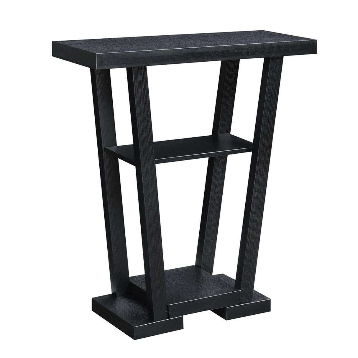 Convenience Concepts Newport V Console, 11.5 in x 31.5 in x 34 in, Black Convenience Concepts