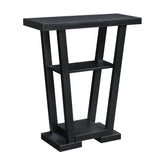 Convenience Concepts Newport V Console, 11.5 in x 31.5 in x 34 in, Black Convenience Concepts