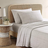 Tommy Bahama - King Sheets, Washed Percale Cotton Bedding Set, Soft & Breathable Bedroom Decor with Deep Pockets (Raffia Linen Beige, King) Tommy Bahama
