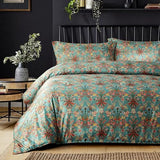 Ikawaapurry Comforter Set for Queen Size Bed Farmhouse Boho Bedding Sets Fluffy Lightweight Flowers Plants All Season 3 Pcs Comforter with 2 Pillow Shames Ikawaapurry