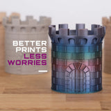 HATCHBOX 1.75mm Multicolored Dark Rainbow PLA 3D Printer Filament, Dimensional Accuracy +/- 0.03 mm, 1 kg Spool, 3D Printing Filament HATCHBOX