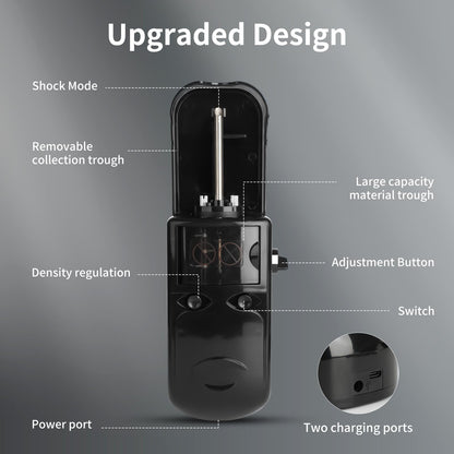 Electric Cigarette Rolling Machine, Portable Tobacco Injector Machine can Grind Filled with Herb, Tobacco, etc Suitable for Cigarette Tubes and Rolling Papers