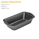 Tiawudi 3 Pack Nonstick Carbon Steel Baking Bread Pan, Large Loaf Pan, 9 1/2" x 5" Tiawudi
