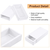 Zonon 30 Pieces Kraft Paper Drawer Box, Mini Crafts Cardboard Present Boxes for Business and Soap Jewelry Candy Weeding Party Favors Present Packaging Boxes (White) Zonon