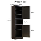 AUEYTVR Metal Tall Bathroom Cabinet, Slim Bathroom Storage Cabinet,71" High,Narrow Cabinet with Doors and Adjustable Shelves for Small Bathroom,Small Spaces AUEYTVR