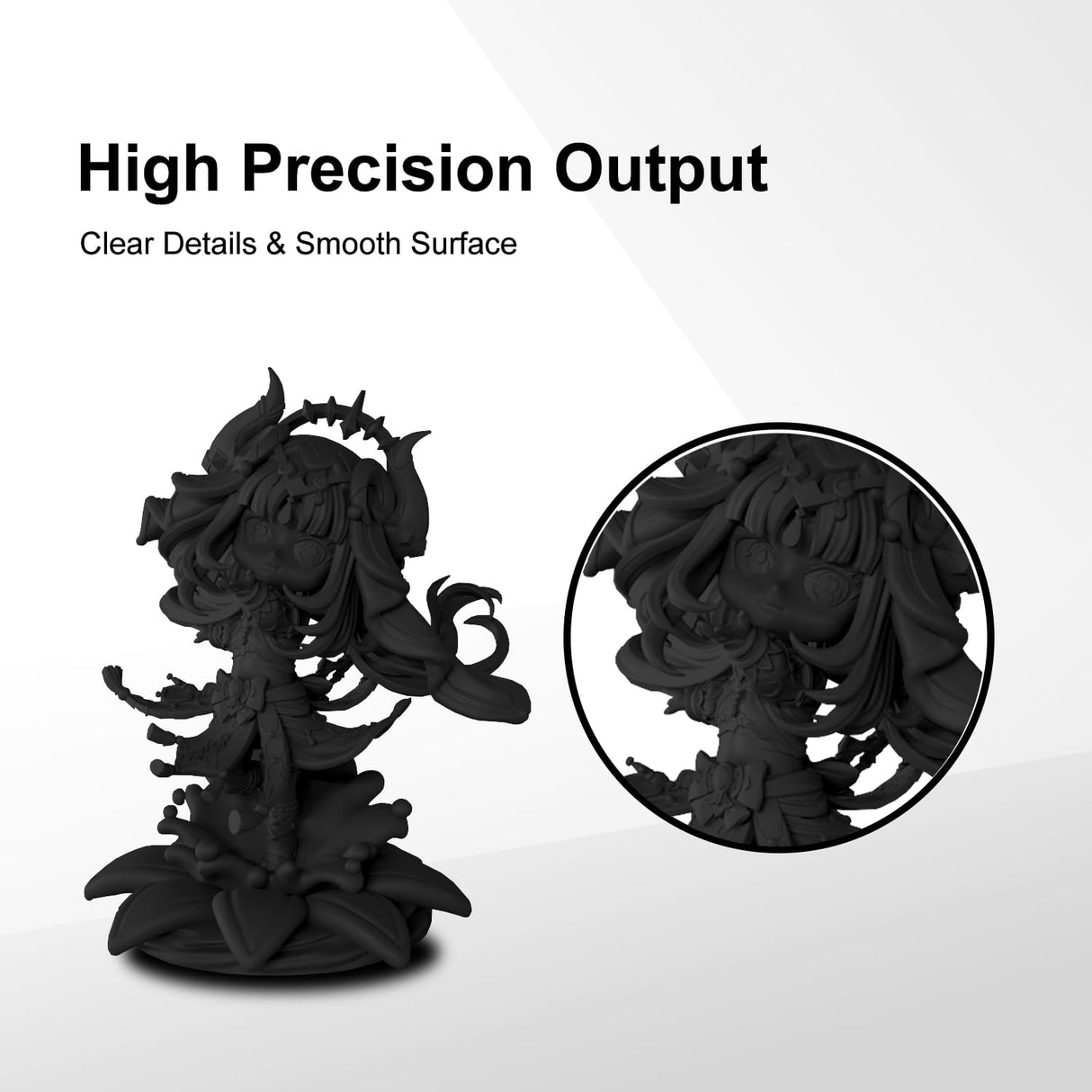 ApexMaker 3D Printer Resin Black, 1000g, High Precision, Low Odor, Quick Curing Standard Photopolymer Resin, 385-405nm UV Curing 3D Printing Liquid Photopolymer Resin for LCD DLP SLA 3D Printers ApexMaker