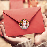 MEIEST 48 PCS Colorful Christmas Art Diamond Envelope Seals Kits,5D DIY Diamond Painting Mosaic Stickers by Numbers Crafts Set for Kids and Adults,Creative Handmade Art Craft Gift MEIEST