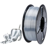 CC3D Silky TPU Filament Silver 1.75mm 1KG 3D Printing Materials FDM TPU Silk Filament for 3D Printer 57D TPU Harder Than 98A Silk TPU Filament CC3D