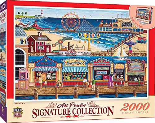 MasterPieces 2000 Piece Jigsaw Puzzle For Adults, Family, Or Kids - Ocean Park - 39"x27" - WoodArtSupply