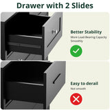 SunsGrove 40 inch Wide 4 Drawer Dresser, Modern Black Wooden Chest for Home Organization, Storage Cabinet for Bedroom, Living Room, Home Office SunsGrove