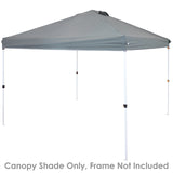 Sunnydaze Pop-Up Canopy Replacement Top - 12x12 Canopy Replacement Cover Only - Tent Shade Cover with Vent - Gray Sunnydaze
