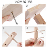 Wooden Sunglass Rack, 12 Pair Wood Sunglass Display Stand Frame Glasses Holder Organizer for Home or Glasses Shop Display,16.81 x 13.58 x 5.62 inches (6 Tier) Odowalker