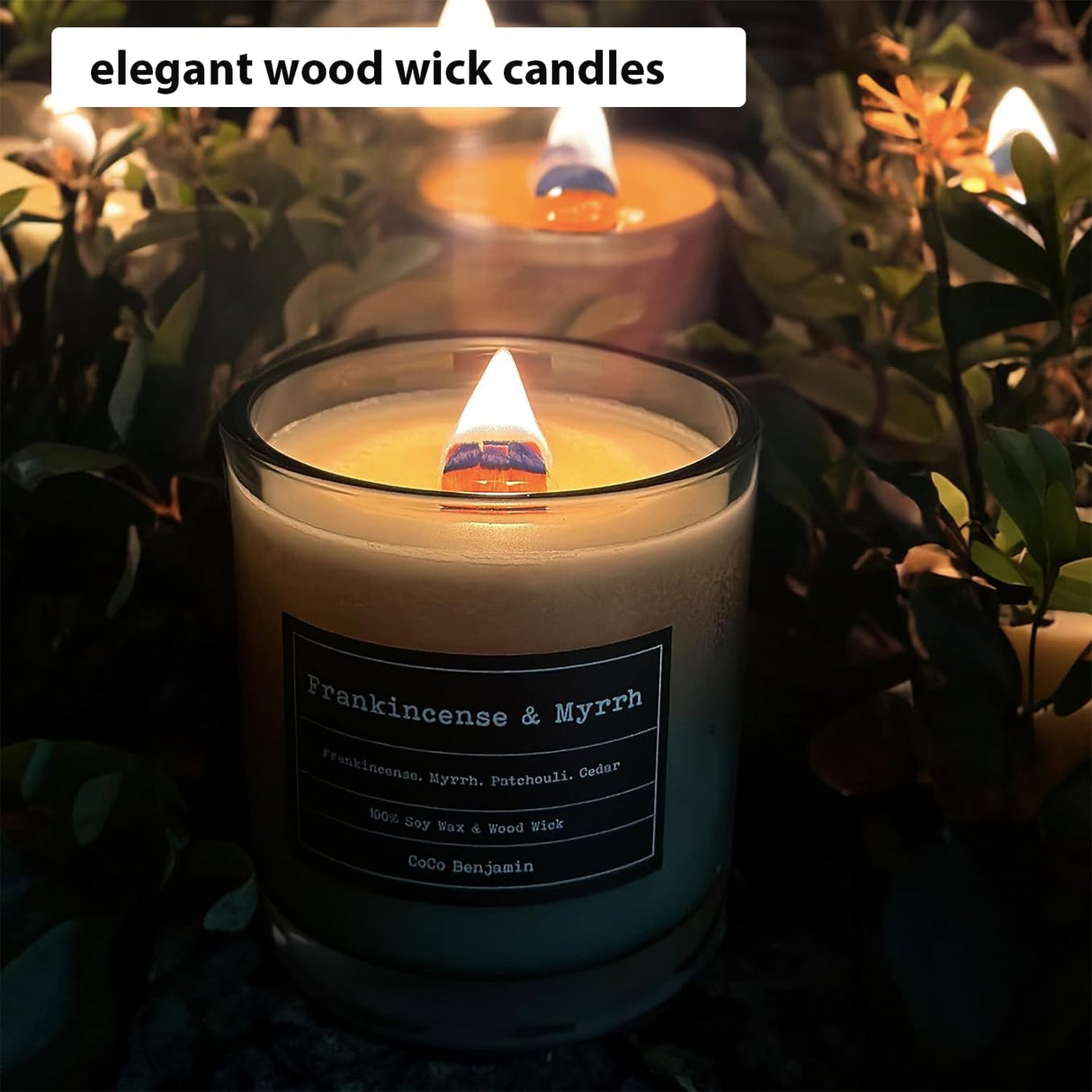 4 X 0.5 100pcs Wooden Candle Wicks and Stands Natural Candle Wood Wicks Candle Cores for DIY Candle Making Craft Smokeless Wood Wicks for Candle Making (Use 2 Wicks per Stand) Phinicco