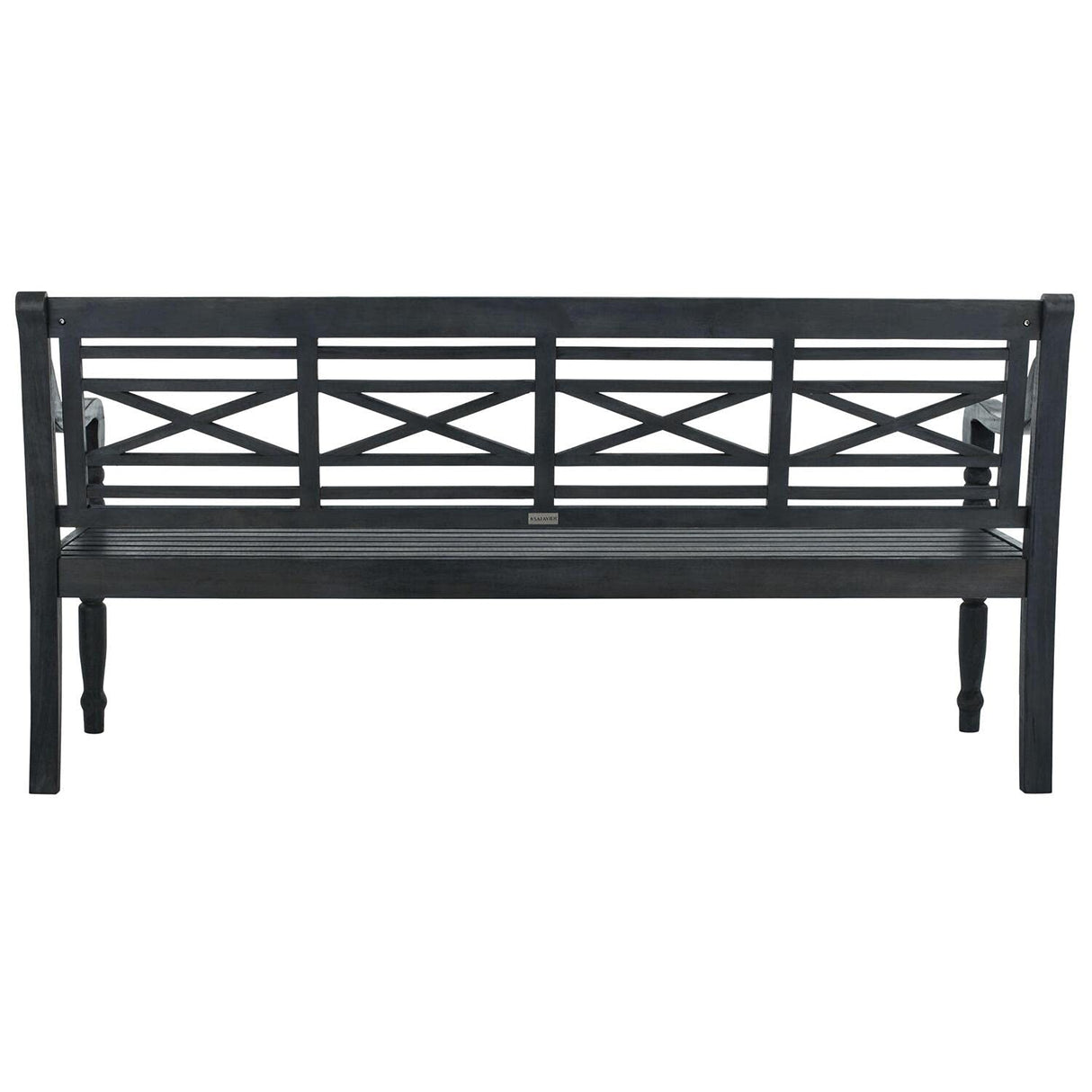 Safavieh Patio Collection Martin Adirondack Acacia Wood Bench, Natural Safavieh