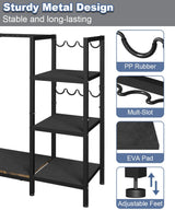 Mondazie Gun Rack, Floor Standing Rifle Stand with Pistol Shelves, Vertical Shotgun Storage Holder Display Racks Indoor with Padding for Home or Garage, Hold up to 11 Long Guns and 8 Handguns, Black Mondazie