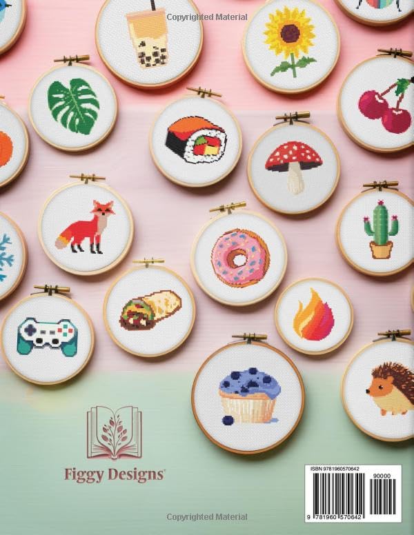 100 Mini Cross Stitch Patterns: 100 Motifs for Quick Projects and Ornaments WoodArtSupply