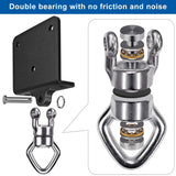 SELEWARE Punching Bag Hanger with Bearings Heavy Bag Beam Mount Hardware 360° Rotation Boxing Bag Hanger I Beam Heavy Bag Hanger Beam Mount Hooks with Carabiner for Hanging Heavy Punching Bag Sandbag SELEWARE