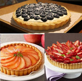 RICHSC-PAN Tart Pan, 9 Inch Tart Pans, Non-Stick Removable Loose Bottom Carbon Steel 9In Tart Pan, The 9.5 Inches at the Top and 9 Inches at the Bottom, With a Depth of 1.1 Inches. RICHSC-PAN