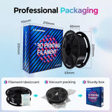 FLASHFORGE Rapid PLA Filament 1.75mm, High Flow Speedy 3D Printer Filament, Experience Exceptional Performance with 500mm/s High-Speed Printing, Neatly Wound & Top-Notch Filament (Black) FLASHFORGE