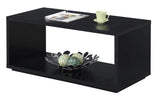 Convenience Concepts Northfield Admiral Coffee Table, Black, 18 in x 42 in x 18 in Convenience Concepts