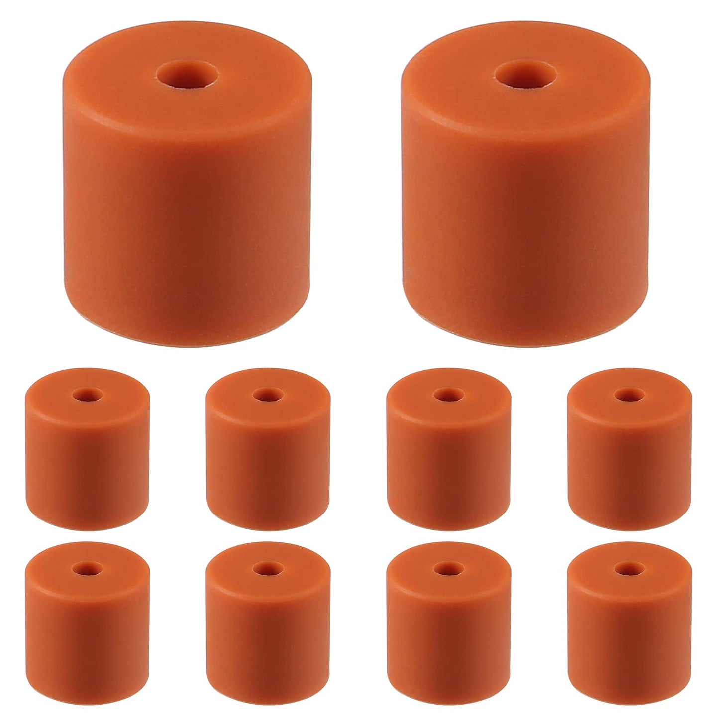 AITIAO 10Pcs 3D Printer Heatbed Silicone Leveling Column 16mm 3D Printer Heatbed Parts Solid Bed Mounts Stable Hotbed Heat-Resistant Silicone Buffer Compatible with CR-10 Ender 3 (Brown,16mm) - WoodArtSupply