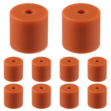 AITIAO 10Pcs 3D Printer Heatbed Silicone Leveling Column 16mm 3D Printer Heatbed Parts Solid Bed Mounts Stable Hotbed Heat-Resistant Silicone Buffer Compatible with CR-10 Ender 3 (Brown,16mm) AITIAO