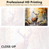 TUMOVO Deer DIY Paint by Number Flower Paint by Numbers for Adults Wild Animals Paint by Numbers Kids on Canvas Colorful Forest Paint by Numbers for Beginner Oil Painting Kits Gift 16x20inch TUMOVO