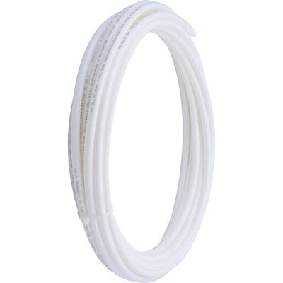 SharkBite 3/8 Inch x 50 Feet White PEX-B, PEX Pipe Flexible Water Tubing for Plumbing, U855W50