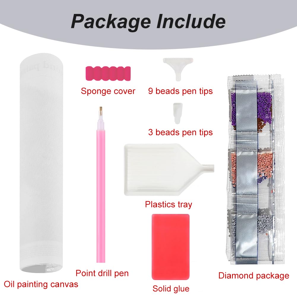 FHBUBPUP Diamond Art Painting Kits for Adults, Cardinal Birds Diamond Art Kits for Beginners, DIY Winter Gem Art Craft for Home Wall Decor, Great Gift for Kids 16x12inch FHBUBPUP