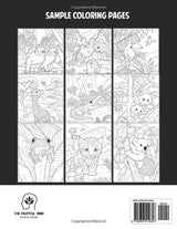 Jungle Baby Animals: A Coloring Book for Adults and Kids with Cute Monkeys, Tigers, Elephants, Crocodiles and More! WoodArtSupply
